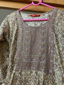 Navkar Ethnic Print Kurta set - S(32 inches)