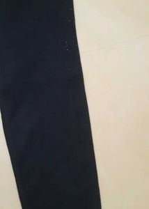 Black Textured Leggings