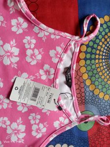 Cute Pink Floral Cami Top