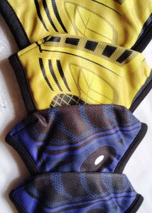 4 NEW Face Masks(3 Layered) + 1 Full Head Cover