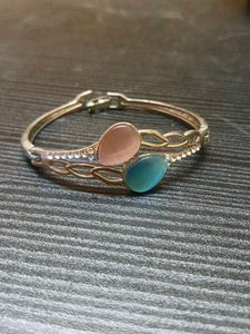 Elegant Gemstone Bangle Bracelet