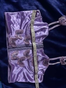 Lavender Butterfly Corset Top