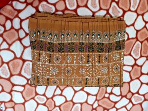 Palazzo Pant With Pleated Pattern