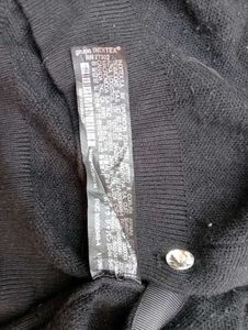 Orignal Zara Black Button-Up Cardigan