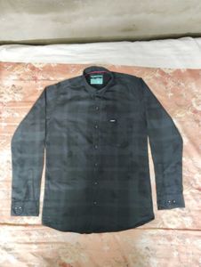 Men's Black Checkered Shirt