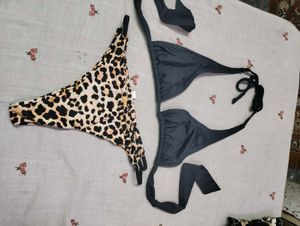 Leopard Print Bikini Set