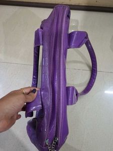 Vibrant Purple Patent Handbag