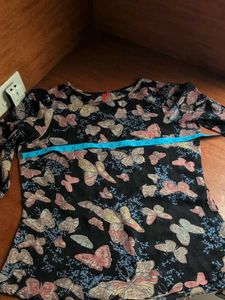 Butterfly Print Top