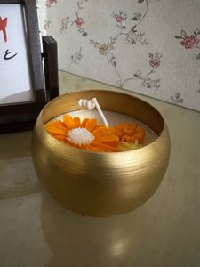 Decorative Floral Scented Candle