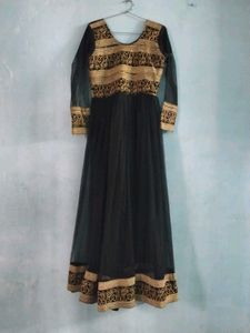 Elegant Black &amp; Gold Gown