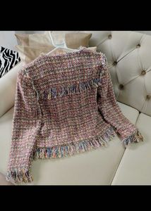 Zara Tweed Jacket with Fringes
