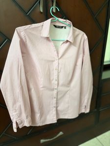 Pink Dotted Button-Up Shirt