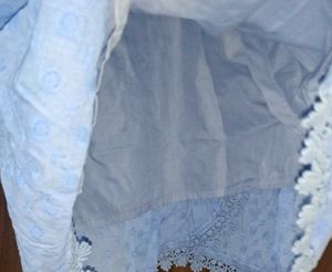 Brand New Light Blue cotton Flared Sleeve Wrap