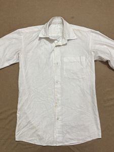 linen White Men's Shirt