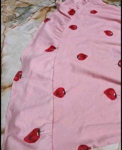 Cute Strawberry Print Nightgown