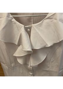Ladies Top, White, Formal, Small