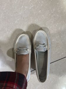 Gray Slip-On Loafers