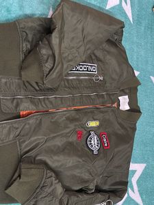 Olive Green Bomber Jacket