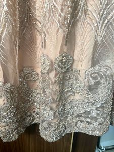 Fully Hand Embellished Xl Size Kurta With Net