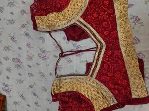 Red Embroidered Blouse