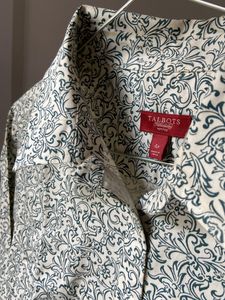 Talbots Printed Cotton Shirt