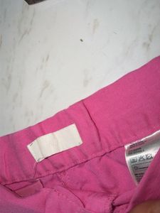 Pink Wide Leg Trousers