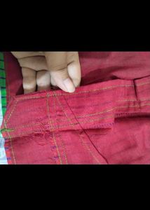 Elegant Pink Brocade Blouse with margin