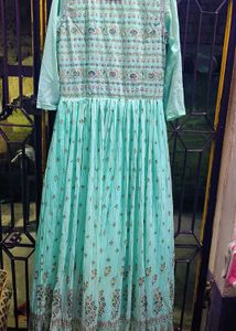 Beautiful Teal Ethnic Gown