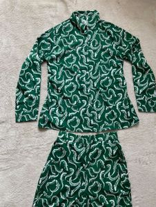 Green Printed Co-ord Set