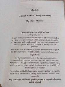 Models by Mark Manson