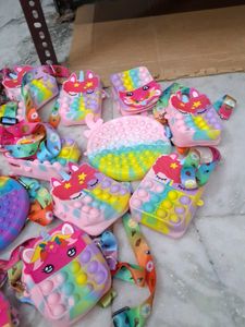 Unicorn Pop-It Coin Purses (Set of)