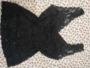 Elegant Black Lace Tank Top