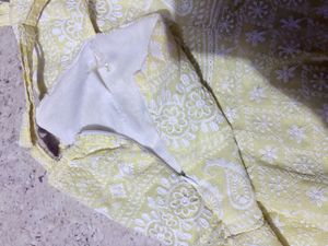 Beautiful Yellow Embroidered Gown