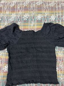 Chic Smocked Puff Sleeve Top