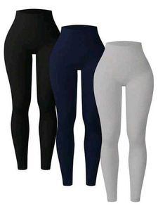Comfortable Ribbed Leggings - Set of 3