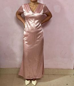 Satin Midi Slip Dress