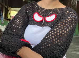Crocheted Spiderweb Shrug
