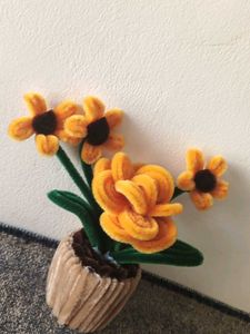 Handmade Pipe Cleaner Flower Pot