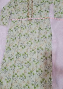 Light Green Floral kurti