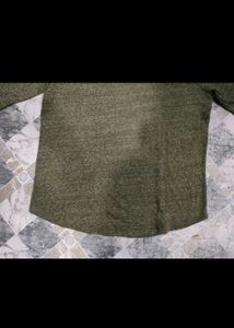 ✅ZARA's Embroidered Olive Green Top✅