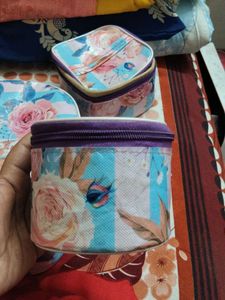 Floral Print Cosmetic Pouches Set