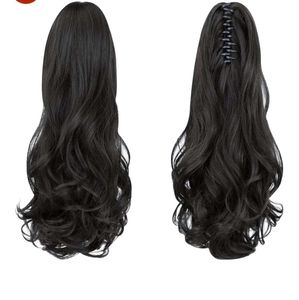 Black Claw Clip Ponytail Extension