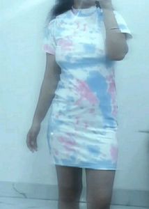 Tie-Dye Mini Dress