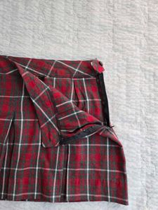 Classic Plaid Pleated Skirt waist 28/30
