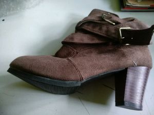 Stylish Brown Suede Ankle Boots