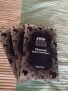 Nykaa Skin Secrets Charcoal Bubble Sheet Masks