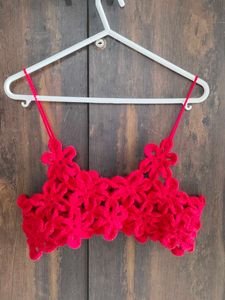 Floral Crochet Crop Top