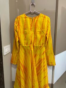 Yellow co-ord set kurti and dhoti