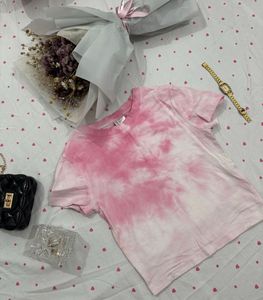 H&amp;M Pink Tie-Dye T-Shirt
