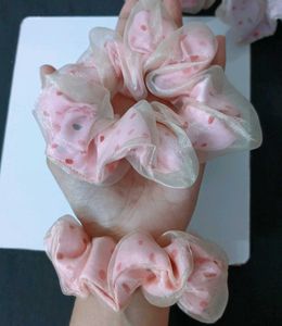 Polka Dot Scrunchies Pack Of 6